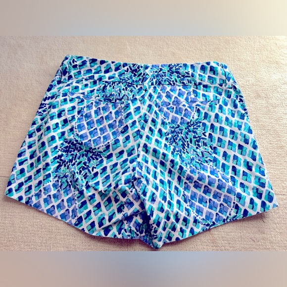 Lilly pulitzer purple teal Callahan shorts size 0 - Picture 2 of 2